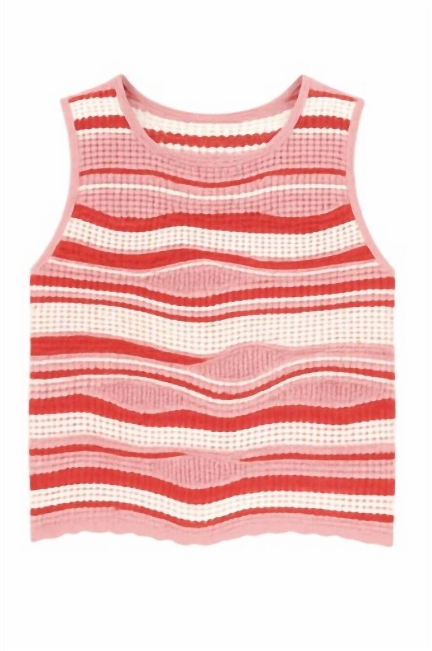 NEW ANOTHER LOVE women's sylvie top in strawberry shortcake